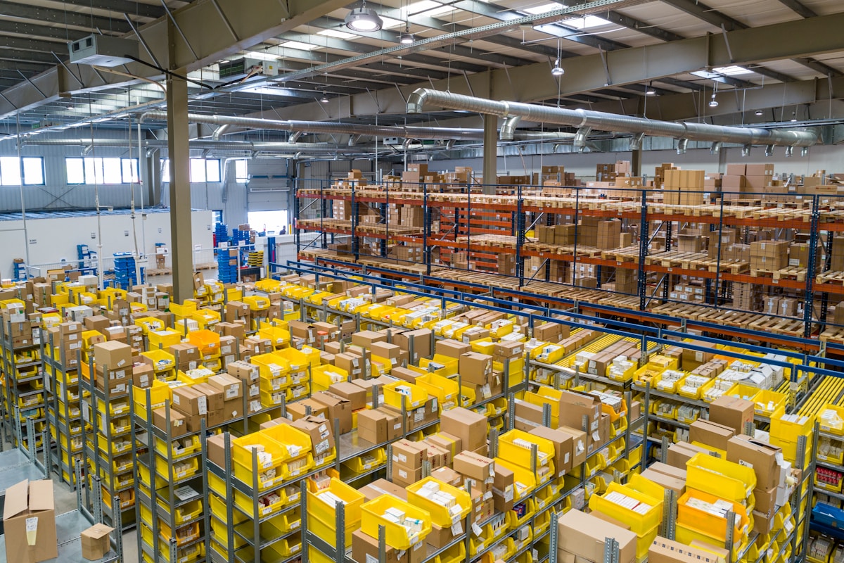 Modern logistics warehouse